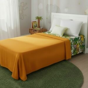 Vintage 70’s Sears Orange Twin Size Bedspread